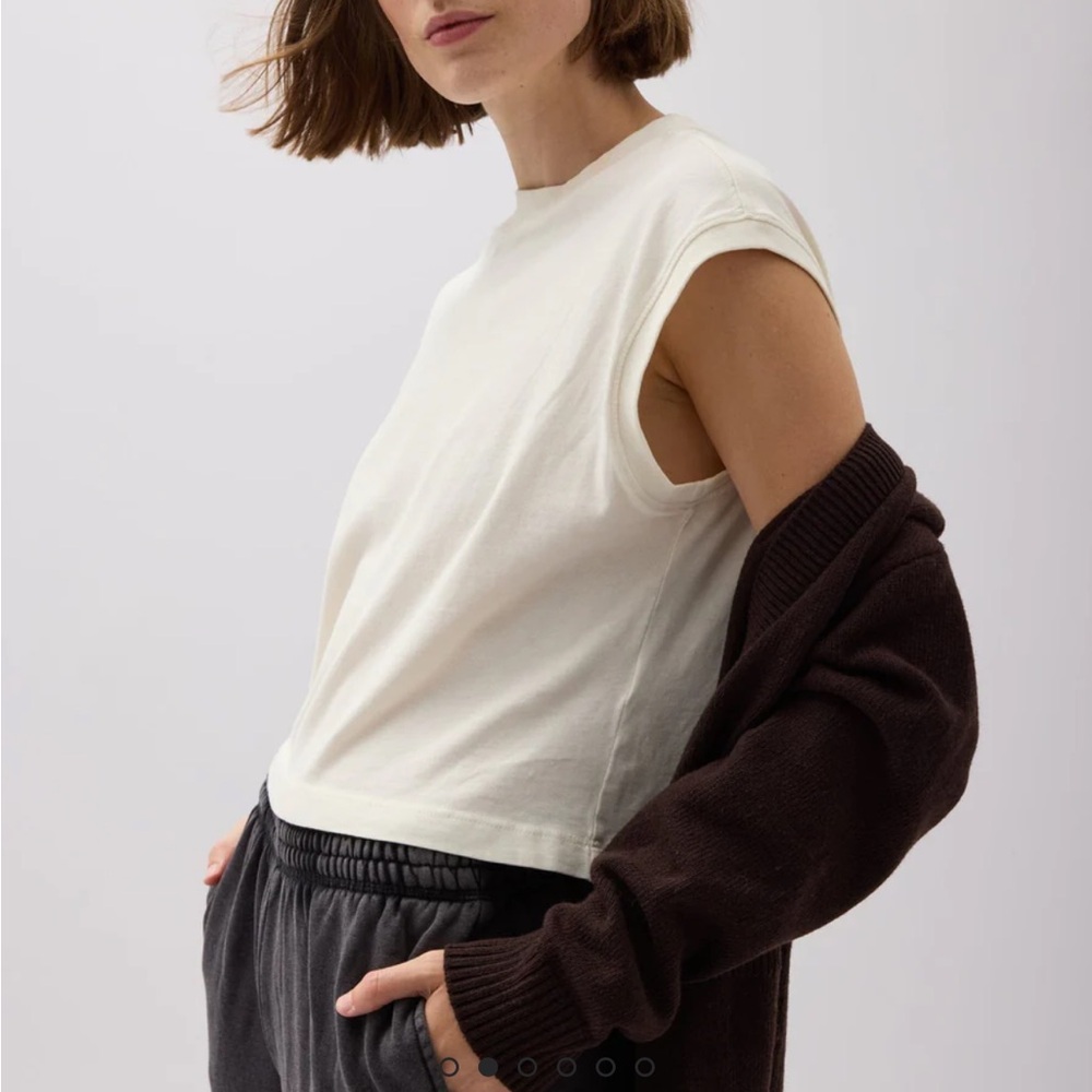 Sleeveless White Top